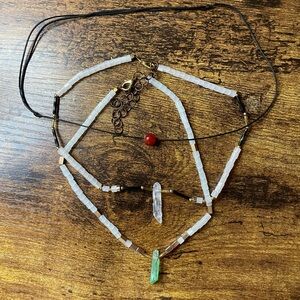 Handmade crystal necklaces